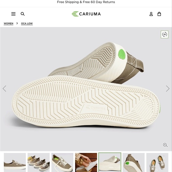 NWOT CARIUMA SAND CONTRAST THREAD CANVAS‎ OCA LOW​​​​​ - Picture 11 of 15